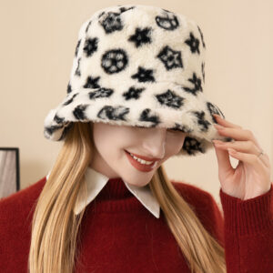 H3369 BR Winter Fashion Fur Bucket Hat - Savvy New York