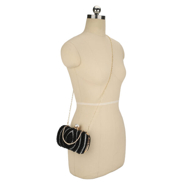 YS-5282 PK Pearl Evening Crossbody Bag - Image 7