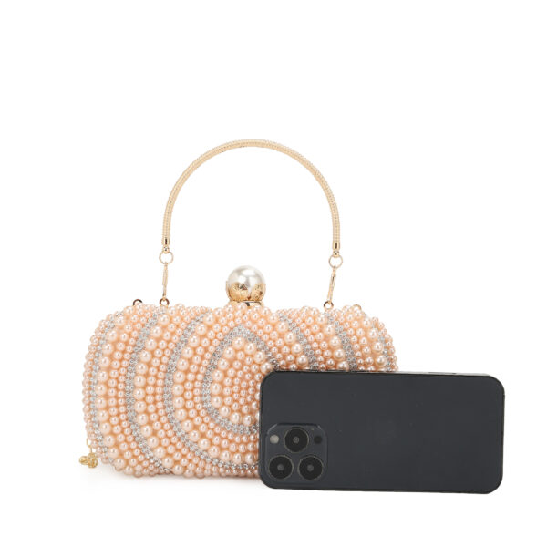 YS-5282 PK Pearl Evening Crossbody Bag - Image 5