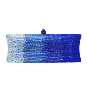 LAS128 BL Bling Evening Clutch / Crossbody Bag