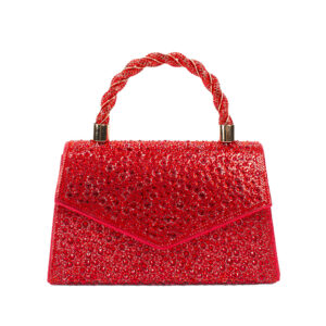 CO32022 RD Rhinestone Evening Clutch
