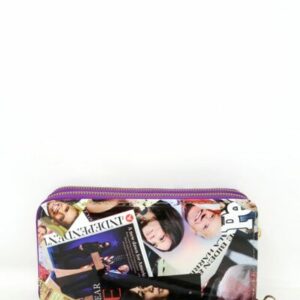 30030-PP Fashion Double Zippers Wallet
