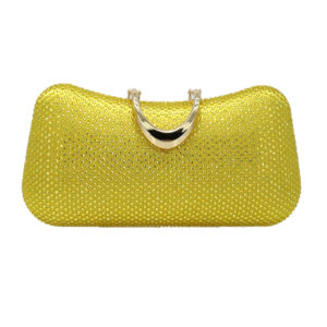 LA2277 YL Rhinestones Evening Clutch