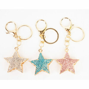 LZ-009 ASST Star Rhinestone Keychain(3pcs)