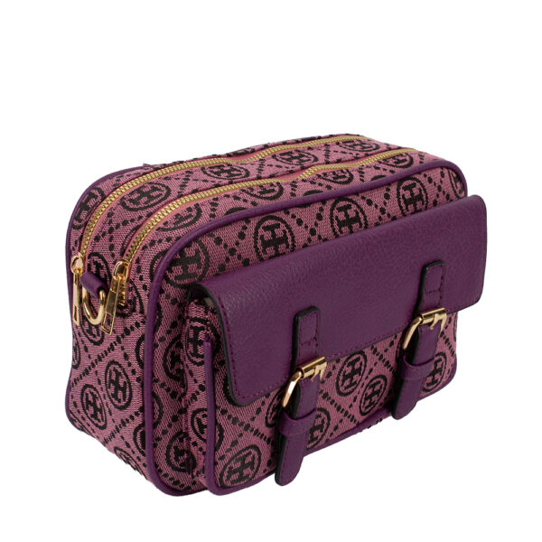 203 PP Double Zipper Crossbody Bag - Image 2