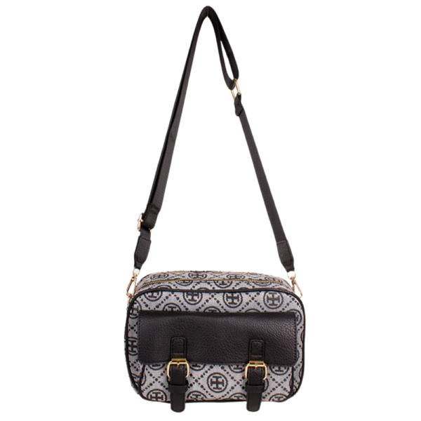 203 PK Double Zipper Crossbody Bag - Image 4