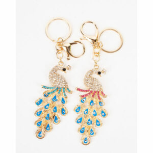 CJL004 ASST PEACOCK keychain (2 PICS)