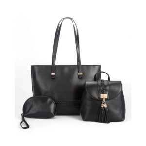 EL1853 BK Fashion Handbag (3 N 1) Set