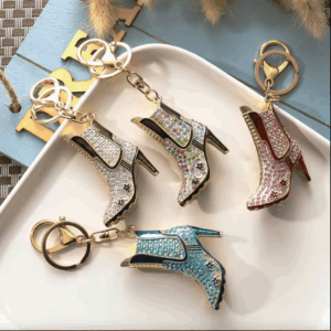 LZ-015 Boot ASST Rhinestones Keychain (6pcs)