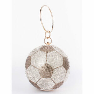 CO68089 SL Soccer Rhinestones Evening Bag