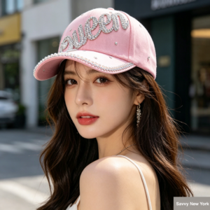 CP115 ASST Queen Rhinestone Baseball Cap (3PCS)