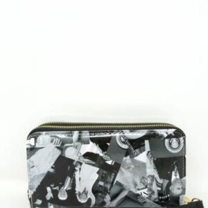 30030-BK/WT Fashion Double Zippers Wallet