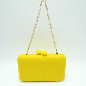 CO68017 YL Handheld Woven Straw Clutch Bag