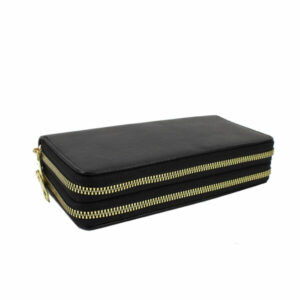 003 BK Double Zippers Long Wallet