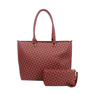 2087 BD Fashion Monogram Handbag Set (2 N 1)