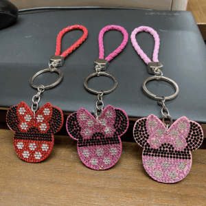 KC0177 Cartoon Rhinestones Keychain (6PCS)