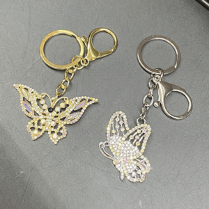 KC0179GS Butterfly Rhinestones Keychains(6PICS)