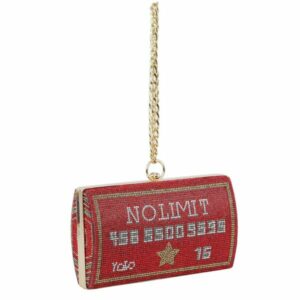 LGZ037 RD "NO LIMIT" Diamond Clutch