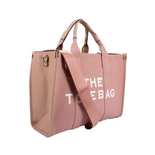 2117 BK/WT THE TOTE BAG Fashion Handbag - Image 2