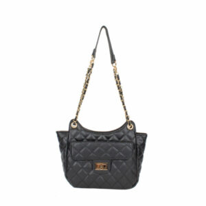 5094 BK Fashion Quilted Pattern Handbag