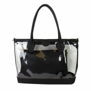 5066 BK Transparent Handbag Set (2 N 1)