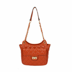 5094 BR Fashion Quilted Pattern Handbag