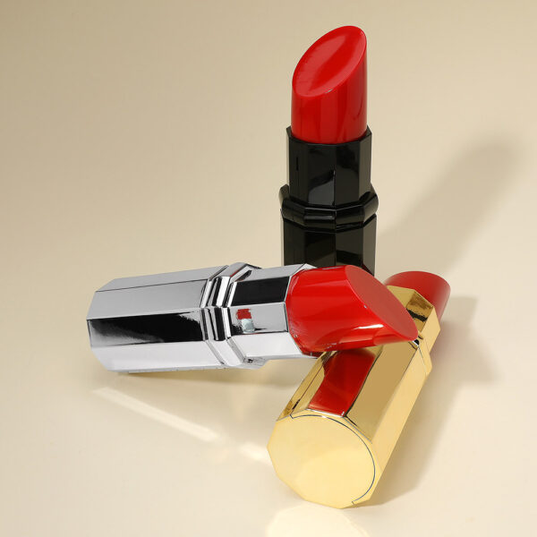 Y0689 BK Bold Lipstick Hardcase Clutch Bag / Crossbody Bag - Image 4