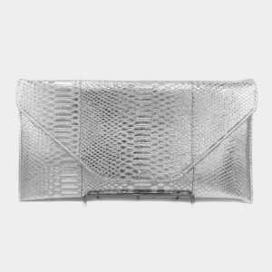 CO32029 SL Snake Skin Patterned Envelope Clutch / Shoulder Bag