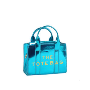 EWB210 GN "THE TOTE BAG" BAG Metallic Glossy Mini Tote Satchel