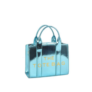 EWB210 LBL "THE TOTE BAG" BAG Metallic Glossy Mini Tote Satchel