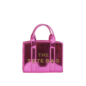 EWB210 MGT "THE TOTE BAG" BAG Metallic Glossy Mini Tote Satchel