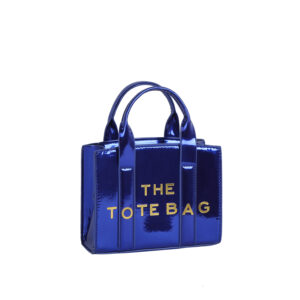 EWB210 RBL "THE TOTE BAG" BAG Metallic Glossy Mini Tote Satchel