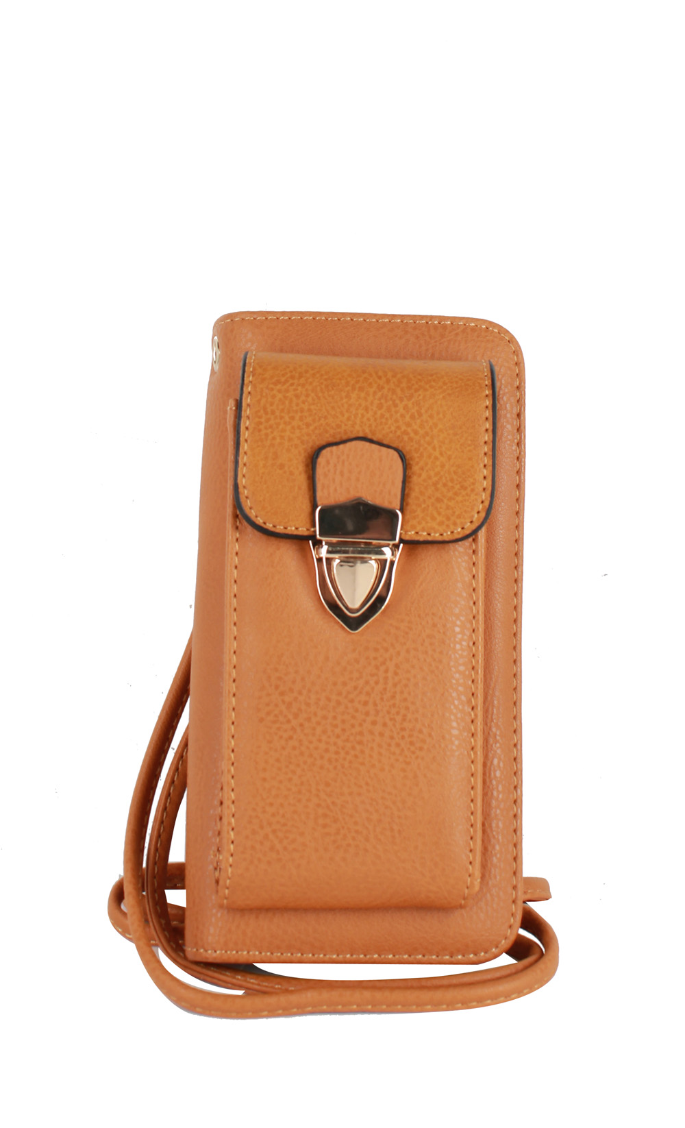 F1062 Crossbody Wallet Camel Color