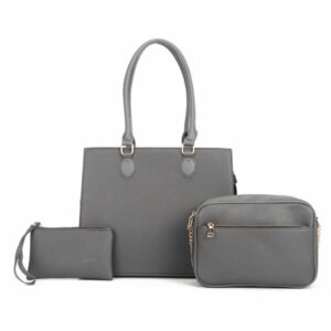 L1860 GY Fashion Handbag (3 N 1) Set