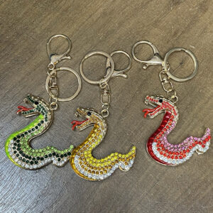 LZ-007 ASST Snake Rhinestone keychain (6PCS)