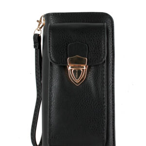F1062 BK Fashion Crossbody Cellphone Case Wallet