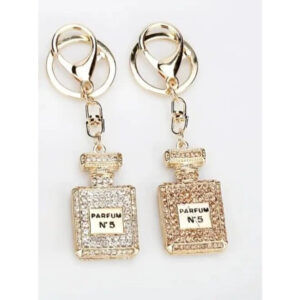 KBC-0506 GS (12pcs) "N5" Perfume Rhinestone Keychains