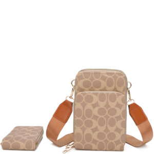 CCQ484 L.BR Fashion Crossbody Bag (2 N 1)