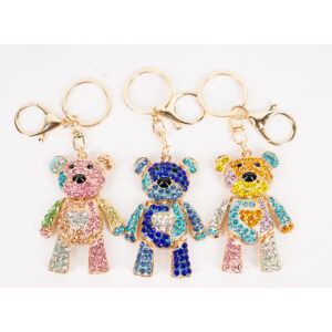 LZ-002 Bear ASST Rhinestones Keychain (6pcs)