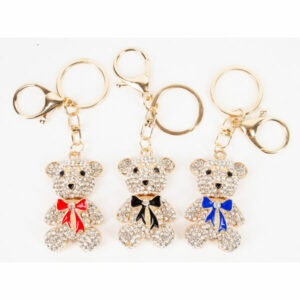 LZ-018 Bear ASST Rhinestones Keychain (6pcs)