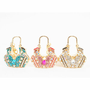 LZ-034 Handbag ASST Rhinestones Keychain (6pcs)