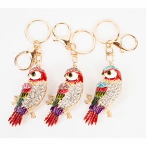 LZ-039 ASST Owl Rhinestone Keychain(6pcs)