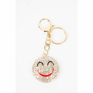 LZ-051 ASST Smile Face Rhinestones Keychain(6PCS)