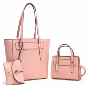 L1722-PK Fashion 3 in 1 Handbag Set