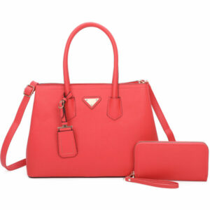 SZ2326-T2 RD Fashion Handbag Set (2 N 1)