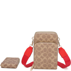 CCQ484 RD Fashion Crossbody Bag (2 N 1)
