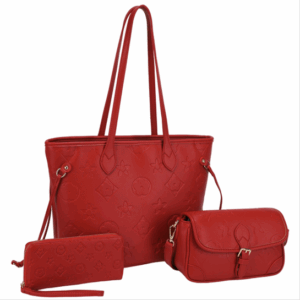 US-31340 RD1  Neverfull Tote Bag with Crossbody and Wallet 3-in-1 Set