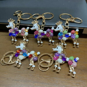 LZ-010 Dolphin ASST Rhinestones Keychain (6pcs)