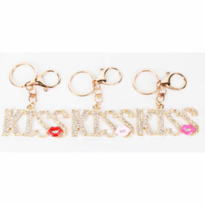 LZ-025 ASST KISS Rhinestones Keychain (6PCS)