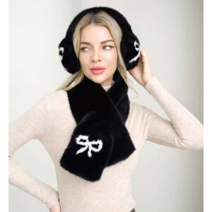 ER1001 BK Winter Earmuff and Scarf Set